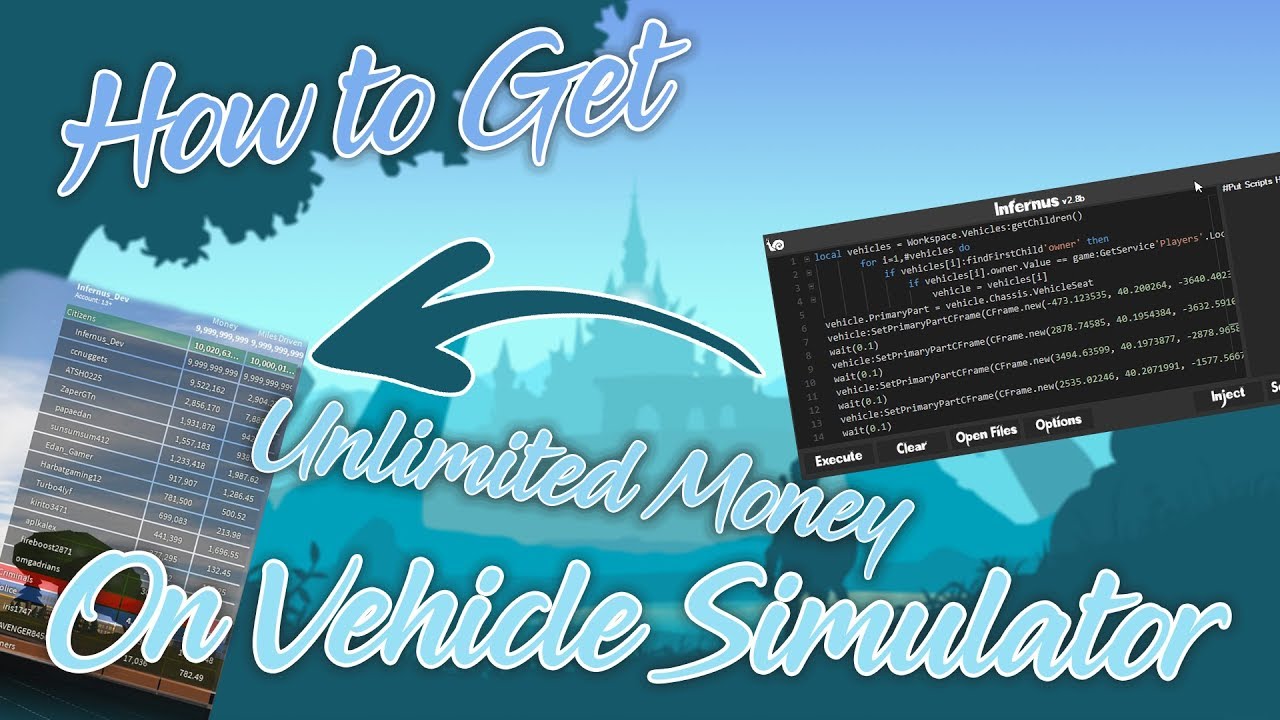 vehicle simulator unlimited money script